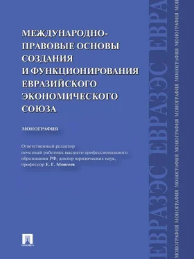 Коллектив авторов Международно-правовые основы создания и функционирования Евразийского экономического союза обложка книги