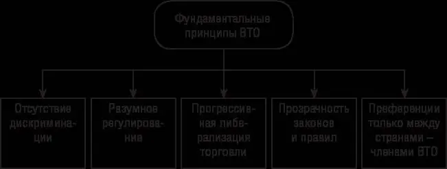 Рис 21 Фундаментальные принципы ВТО В пакет соглашений ВТО вошло - фото 14