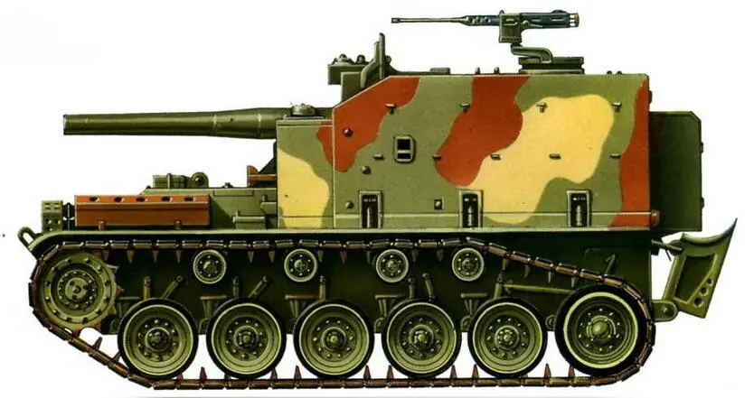 Самоходная гаубица М44 Королевская Иорданская армия 1975 г Зенитная - фото 86