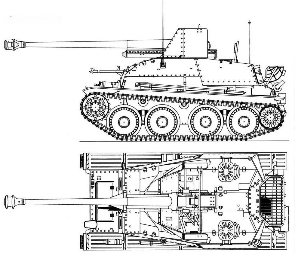 SdKfz139 Marder III Вид спереди Вид сзади На первых 194 машинах - фото 12