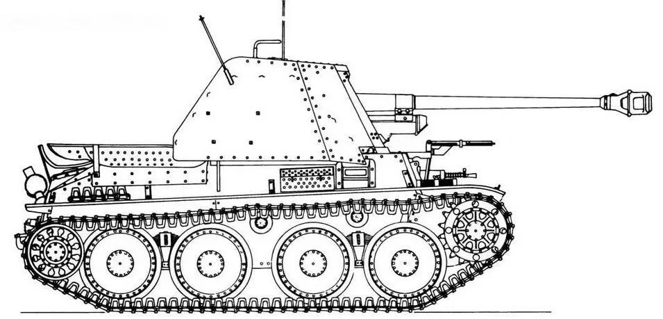 SdKfz 138 Marder III AusfH На САУ SdKfz 138 AusfH был установлен - фото 33
