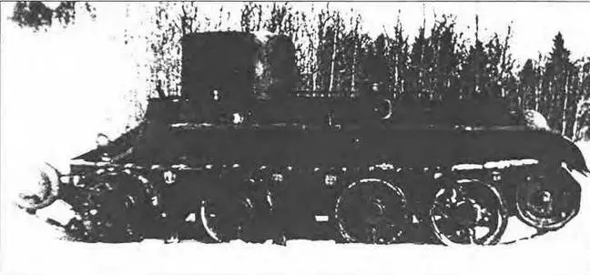 Первый БТ2 на испытаниях Вооружение еще не установлено Зима 1933 г - фото 28