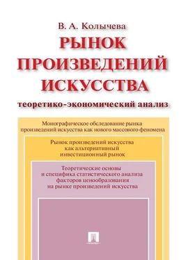 Валерия Колычева Рынок произведений искусства: теоретико-экономический анализ обложка книги
