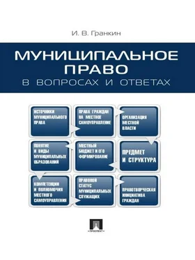 Игорь Гранкин Муниципальное право в вопросах и ответах. Учебное пособие обложка книги