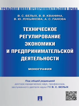 Влада Лукьянова Техническое регулирование экономики и предпринимательской деятельности. Монография обложка книги