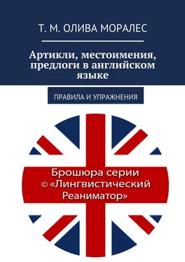 Т. Олива Моралес Артикли, местоимения, предлоги в английском языке. Правила и упражнения обложка книги