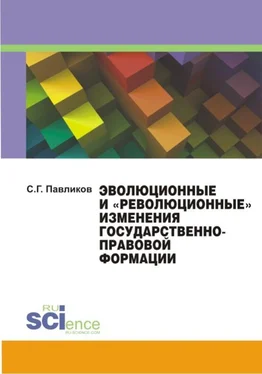 Сергей Павликов Эволюционные и «революционные» изменения государственно-правовой формации