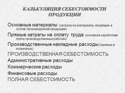 Рис 13 Калькуляция полной себестоимости продукции Основными - фото 14