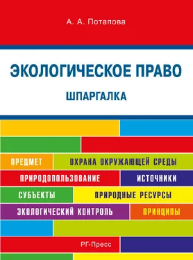 А. Потапова Шпаргалка по экологическому праву. Учебное пособие обложка книги