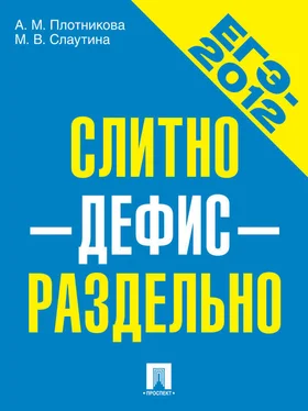 Анна Плотникова ЕГЭ-2012. Слитно-дефис-отдельно. Учебное пособие обложка книги