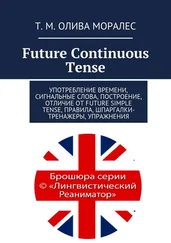 Т. Олива Моралес - Future Continuous Tense. Употребление времени, сигнальные слова, построение, отличие от Future Simple Tense, правила, шпаргалки-тренажеры, упр