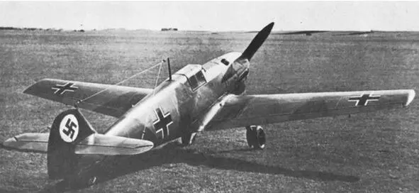 Первый серийный Bf109 B1 Первые шесть серийных Bf109 B1 были собраны и - фото 14