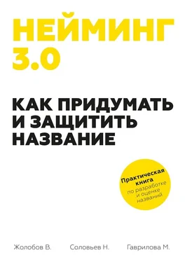 Владимир Жолобов Нейминг 3.0. Как придумать и защитить название обложка книги