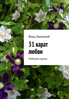 Влад Льенский 31 карат любви. Любовная лирика обложка книги