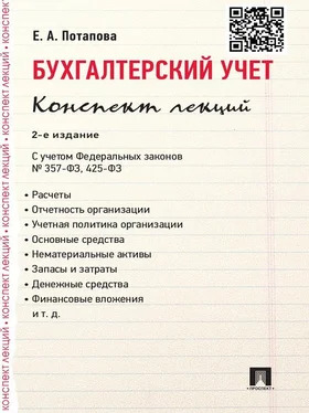 Е. Потапова Бухгалтерский учет. Конспект лекций. 2-е издание. Учебное пособие обложка книги