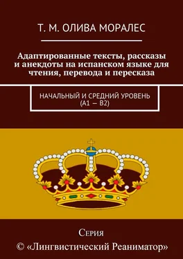 Т. Олива Моралес Адаптированные тексты, рассказы и анекдоты на испанском языке для чтения, перевода и пересказа. Начальный и средний уровень (А1 – В2) обложка книги