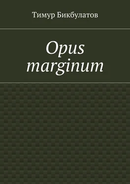 Тимур Бикбулатов Opus marginum обложка книги