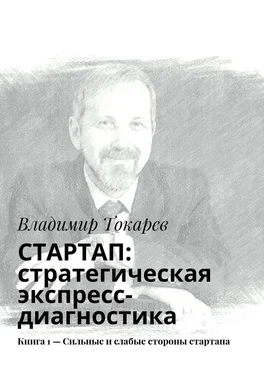 Владимир Токарев СТАРТАП: стратегическая экспресс-диагностика. Книга 1 – Сильные и слабые стороны стартапа обложка книги