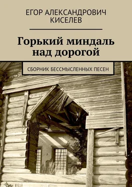 Егор Киселев Горький миндаль над дорогой. Сборник бессмысленных песен обложка книги