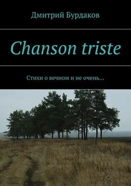 Дмитрий Бурдаков Chanson triste. Стихи о вечном и не очень… обложка книги