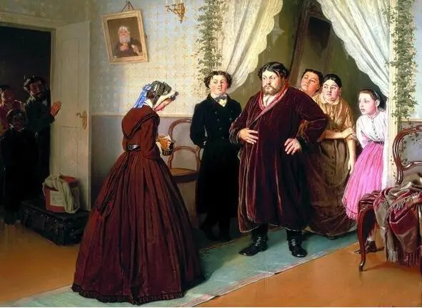 Перов В Г Приезд гувернантки в купеческий дом фрагмент 1866 г Всё на - фото 14
