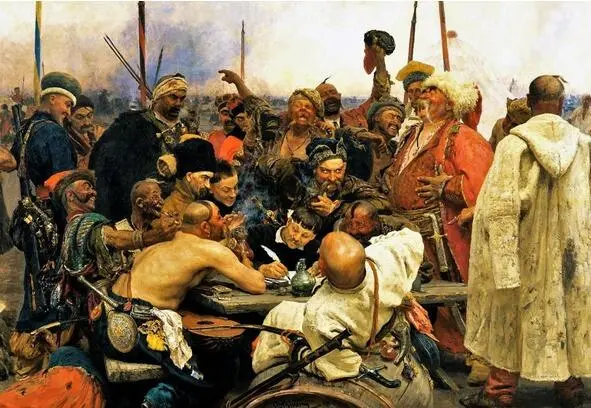 Репин И Е Запорожцы пишут письмо турецкому султану фрагмент 1891 г - фото 21