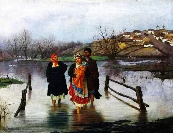 Трутовский К А Река в половодье 1893 г Царь уж месяц как без мыла На - фото 11