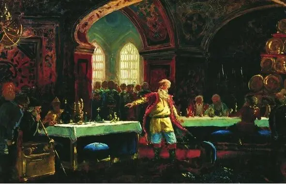 Маковский К Е Князь Репнин на пиру у Ивана Грозного 1860е годы Только - фото 12