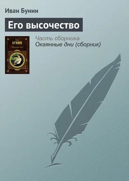 Иван Бунин Его высочество обложка книги