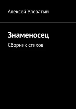 Алексей Улеватый Знаменосец. Сборник стихов обложка книги