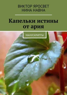 Виктор Яросвет Капельки истины от ария. Манускрипты обложка книги