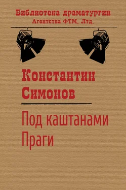 Константин Симонов Под каштанами Праги обложка книги