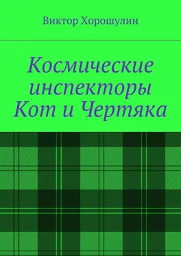 Виктор Хорошулин Космические инспекторы Кот и Чертяка обложка книги