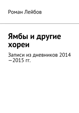 Роман Лейбов Ямбы и другие хореи. Записи из дневников 2014—2015 гг. обложка книги