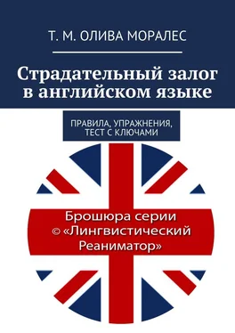 Т. Олива Моралес Страдательный залог в английском языке. Правила, упражнения, тест с ключами обложка книги