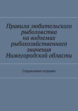 Array Коллектив авторов Правила любительского рыболовства на водоемах рыбохозяйственного значения Нижегородской области. Справочное издание обложка книги