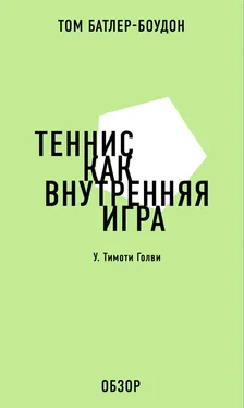 Том Батлер-Боудон Теннис как внутренняя игра. У. Тимоти Голви (обзор) обложка книги