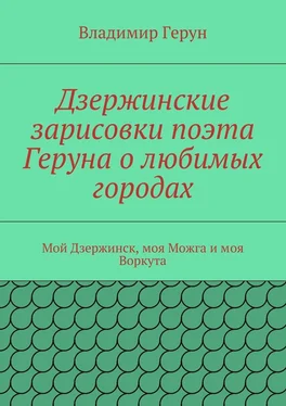 Владимир Герун Дзержинские зарисовки поэта Геруна о любимых городах. Мой Дзержинск, моя Можга и моя Воркута обложка книги