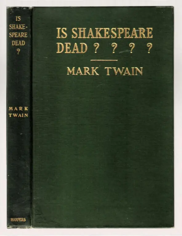 Обложка прижизненного издания Умер ли Шейкспир 1909 Что же касается Марка - фото 1
