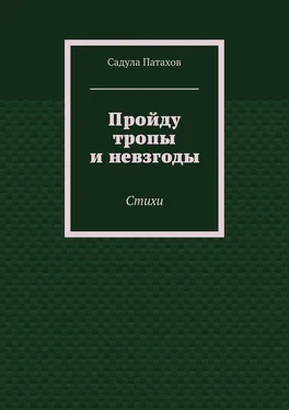 Садула Патахов Пройду тропы и невзгоды. Стихи обложка книги