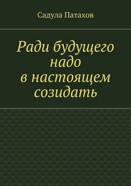 Садула Патахов Ради будущего надо в настоящем созидать обложка книги