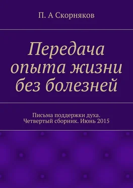 П. Скорняков Передача опыта жизни без болезней. Письма поддержки духа. Четвертый сборник. Июнь 2015 обложка книги