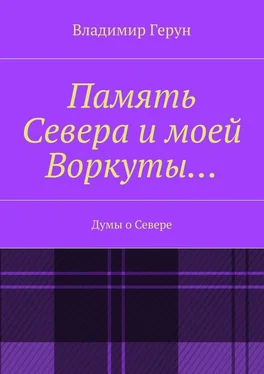 Владимир Герун Память Севера и моей Воркуты… Думы о Севере обложка книги