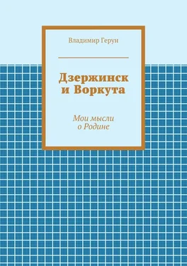 Владимир Герун Дзержинск и Воркута. Мои мысли о Родине обложка книги