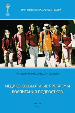 В. Кучма Медико-социальные проблемы воспитания подростков. Монография обложка книги