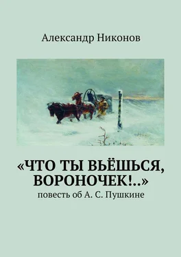 Александр Никонов «Что ты вьёшься, вороночек!..». повесть об А. С. Пушкине обложка книги