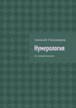 Алексей Тихомиров Нумерология. по «кирпичикам» обложка книги