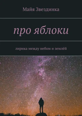 Майя Звездинка про яблоки. лирика между небом и землёй обложка книги