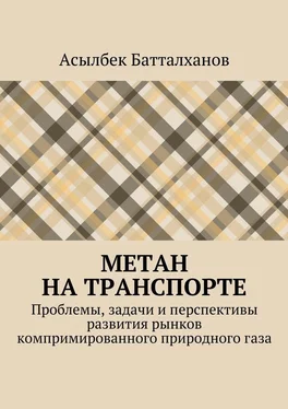 Асылбек Батталханов Метан на транспорте. Проблемы, задачи и перспективы развития рынков компримированного природного газа обложка книги