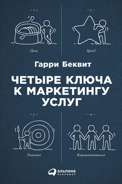 Гарри Беквит Четыре ключа к маркетингу услуг обложка книги